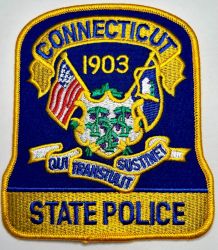 CONNECTICUT STATE POLICE SHOULDER PATCH